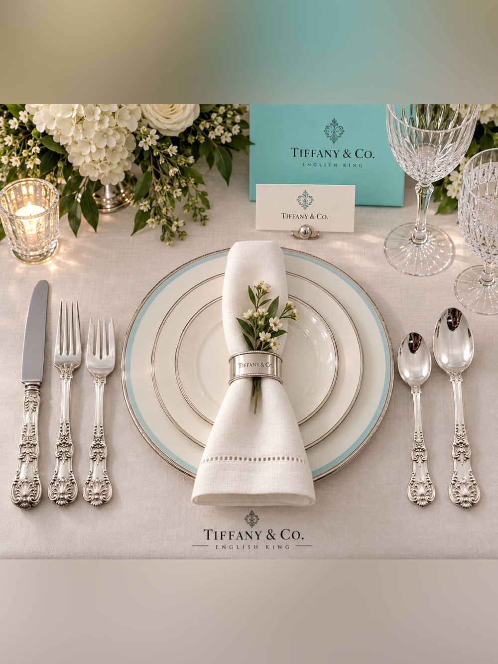 Tiffany’s English King Sterling Silver Vintage 4 5-place Setting